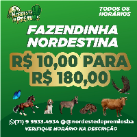 FAZENDINHA - QUARTA-FEIRA - SN 0110 - 19:00H ganhador do prêmio FAZENDINHA - QUARTA-FEIRA - SN 0110 - 19:00H